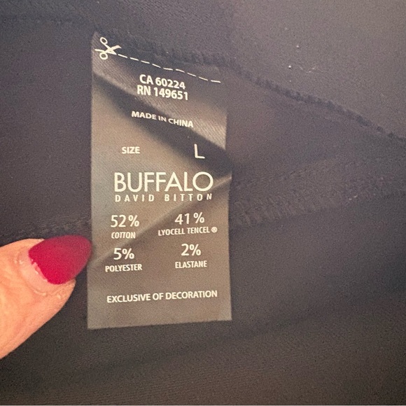 Buffalo David Bitton Classic Black Pull On Jeans Size Large. INV25/229 - Picture 12 of 12